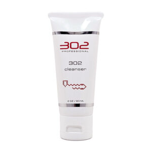White cleanser tube labeled '302 Professional' with red 302 logo and silver accents, standing upright (2 oz / 60 ml).