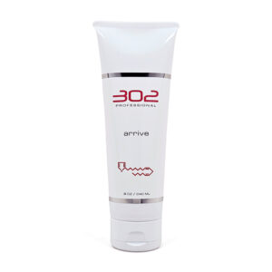 White tube of 302 Professional Arrive hair product with silver accents, 8 oz (240 ml).