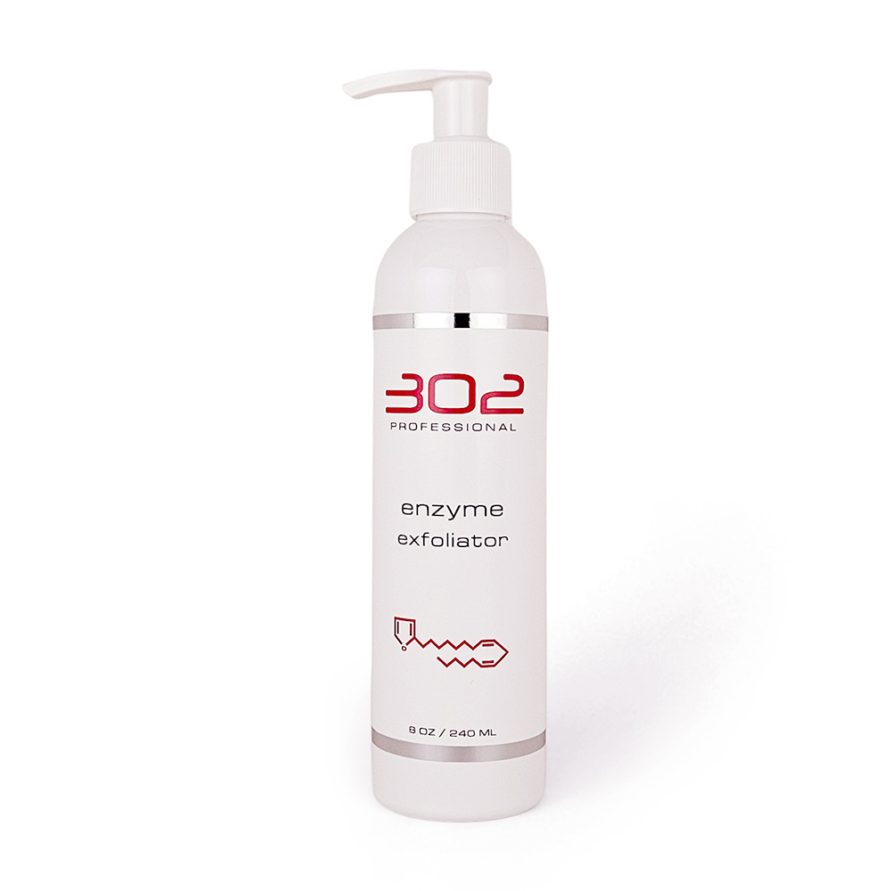 302 ENZYME EXFOLIATOR | Acid-Free Skin Smoothing With Bromelain Enzymes - 8oz/240ml