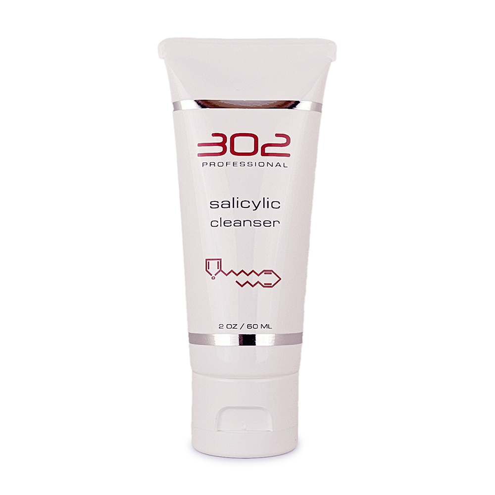 302 SALICYLIC CLEANSER | Organic Facial Cleanser With 2% Salicylic Acid, Clinically Proven - 2oz/60ml