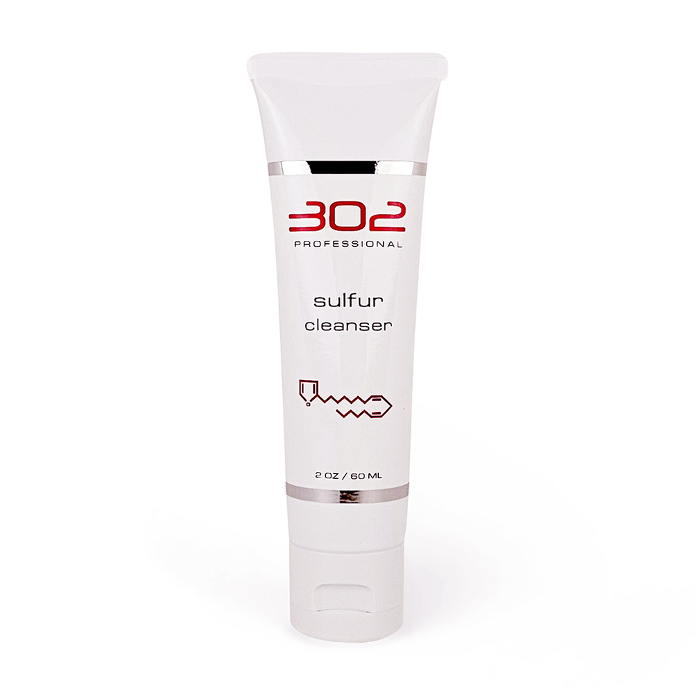 302 SULFUR CLEANSER | The Classic Sulfur Treatment Cleanser For Oily Skin & Breakouts, Fragrance-Free - 2oz/60ml